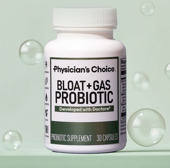 Physician's Choice Bloat + Gas Probiotic bottle, 30 capsules